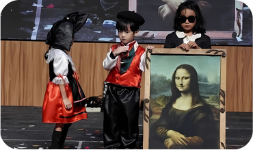 Children in a group story time